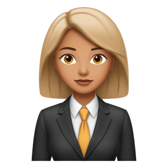 female boss in suit sticker
