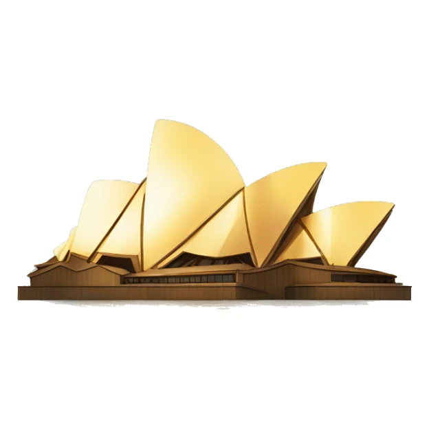 sydney opera house shimmering in the sunlight sticker