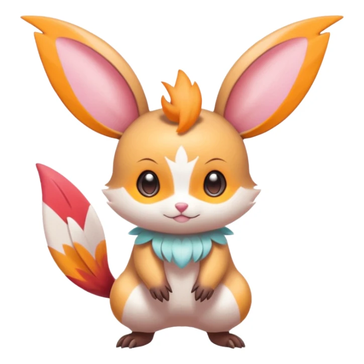 Tropical Exotic Minccino-Victini-Emolga-fusion  sticker