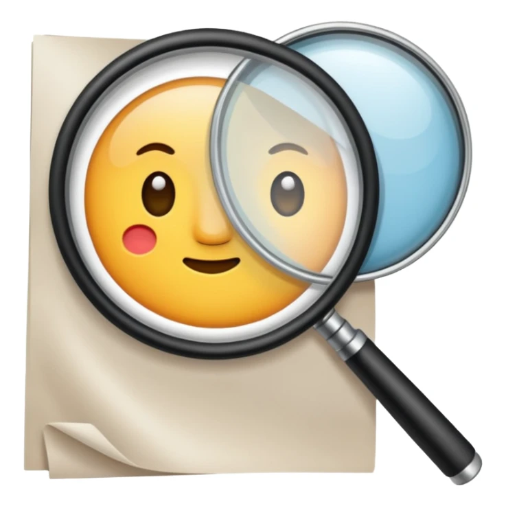  lente di ingrandimento esame foglio sticker