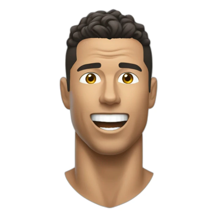 Ronaldo haciendo el siu sticker