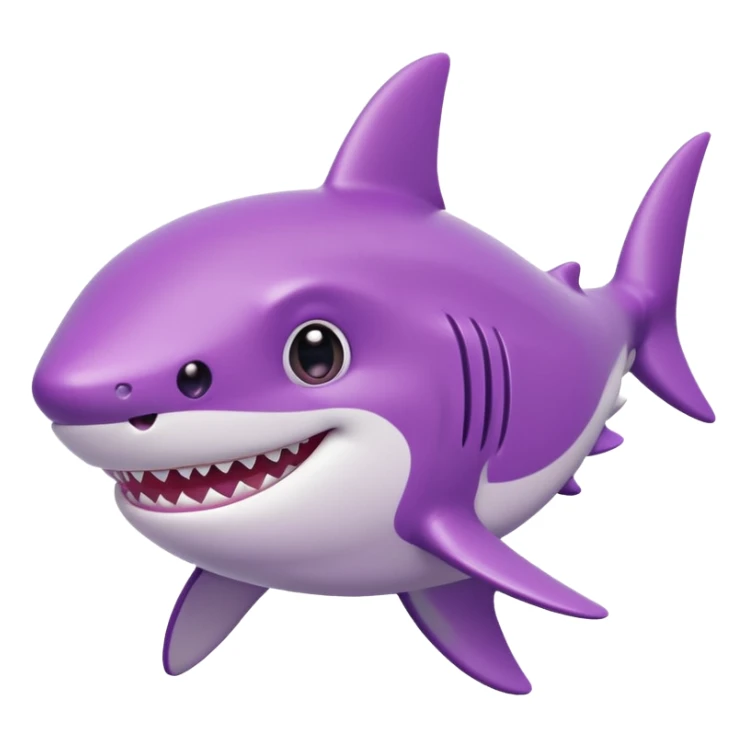 purple Baby Shark sticker