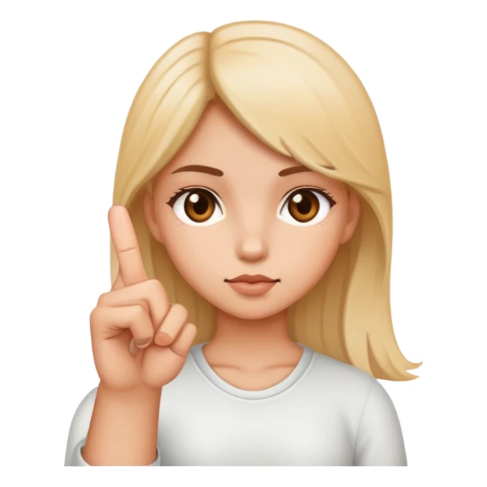 girl with a middle finger up sticker