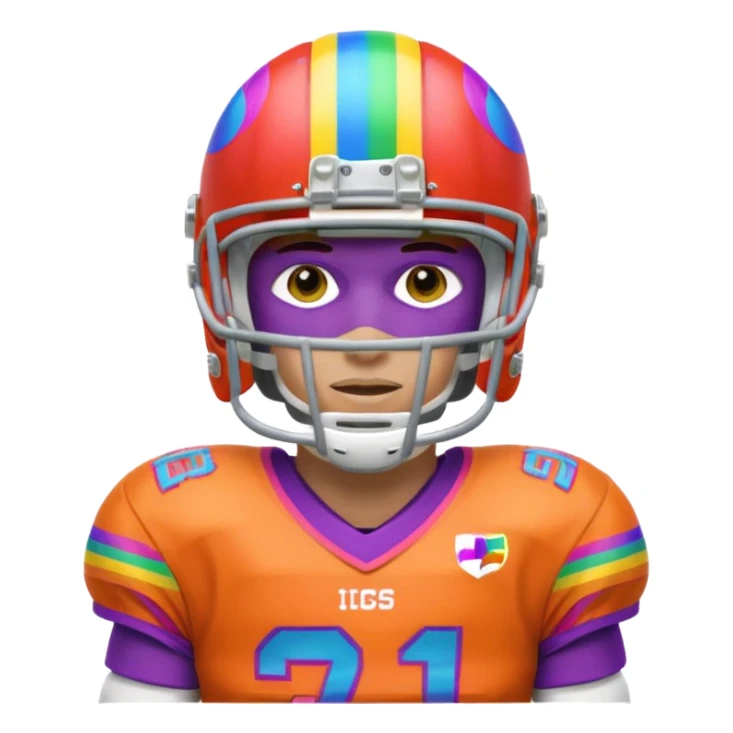 A LGBTQ American football player more LGBTQ  sticker