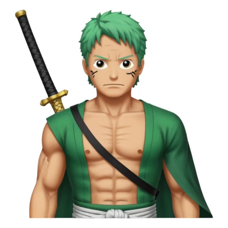 one piece zoro in land of wano sticker