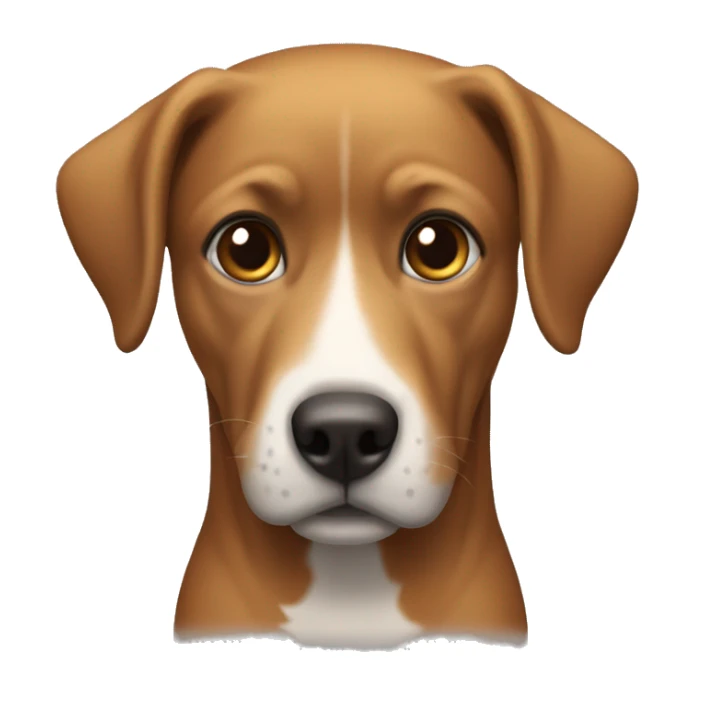 Persona sorprendida con una cabeza de perro  sticker