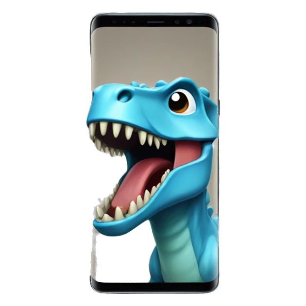 Dino with Samsung s23 ultra  sticker