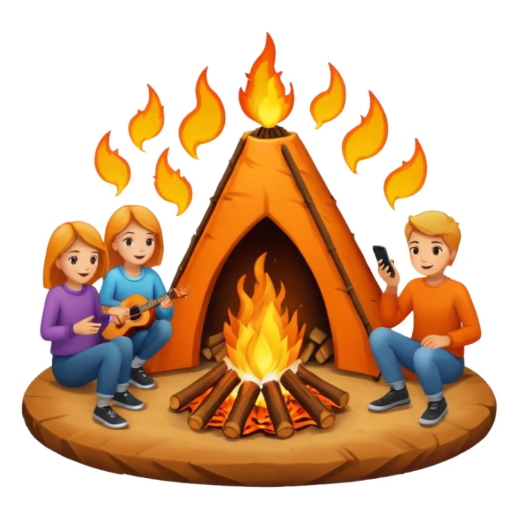 Bonfire Night with music sticker