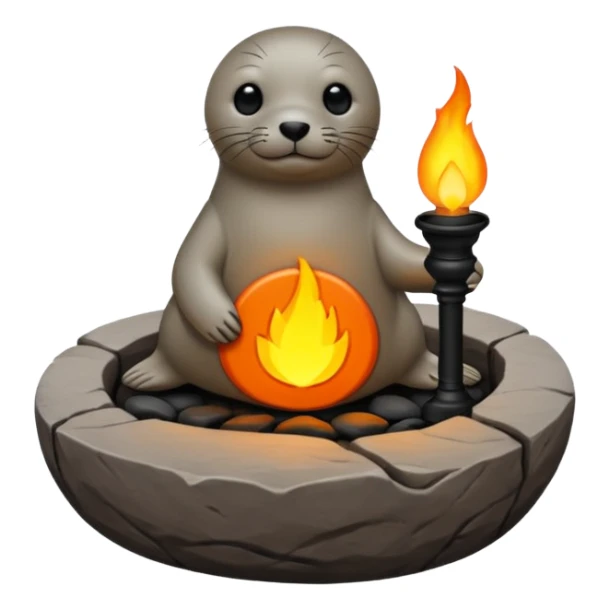 Seal oil lamp (qulliq) sticker