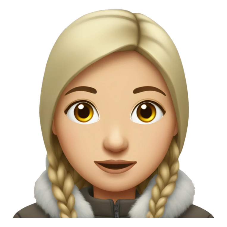 Russian girl in Siberia sticker