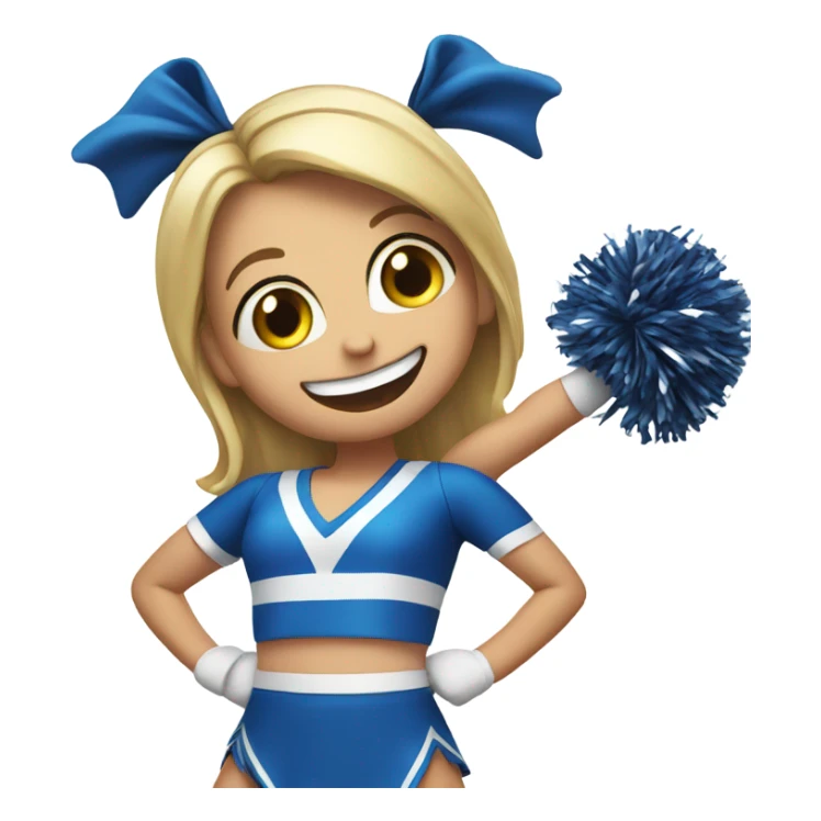 Cheer leader in a stunt sticker