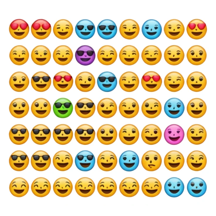 genera un emoji que contenga todos los elemntos  sticker