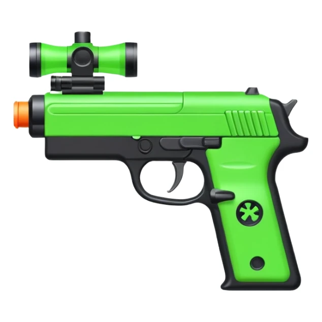  shooter game with this color 9654F4  and neon green sticker