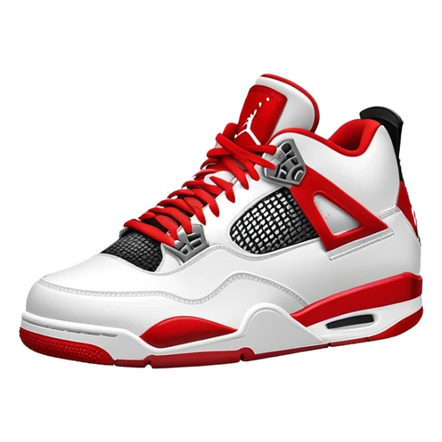  red air Jordan 4 red laces sticker