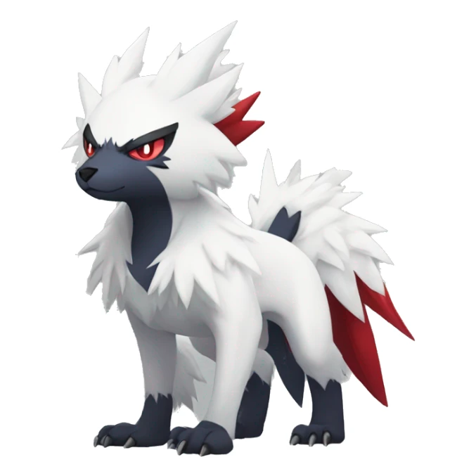 Cool Edgy Absol-Zangoose-Quilava, full body sticker