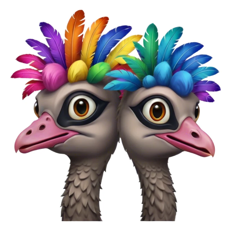 a pack of gay ostriches sticker