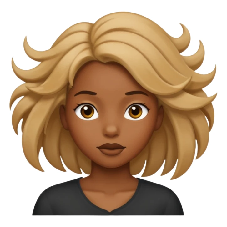 Black girl driving hair blowing sticker