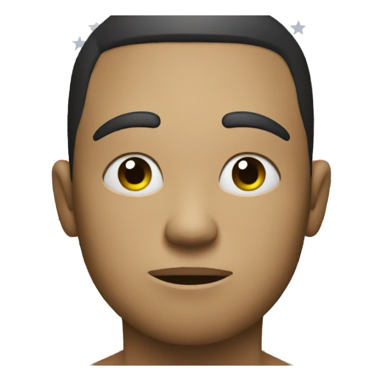 a sad face with the american flag stripes sticker