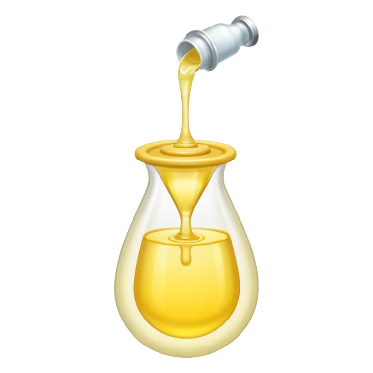 Light yellowish liquid flows into a urine condom, no smiley face sticker