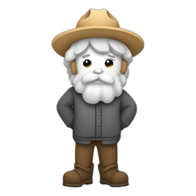 Agriculteur de coton noir triste sticker