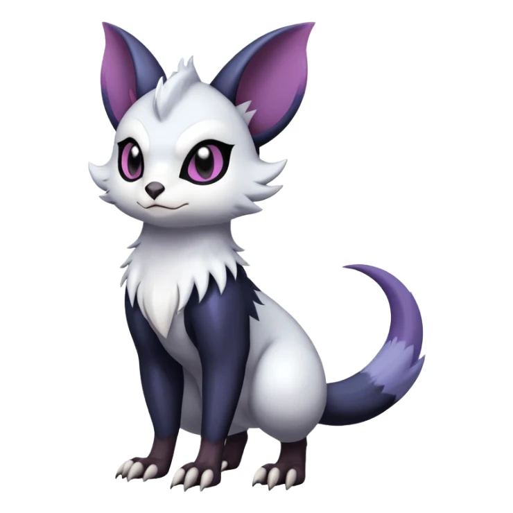 Shiny Dark Furret-Absol-Noibat-Noivern-Hybrid (Full body) sticker