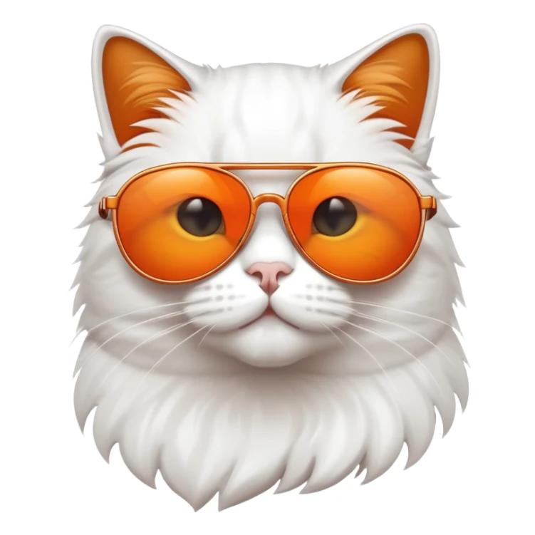 Cat with sunglasses sticker