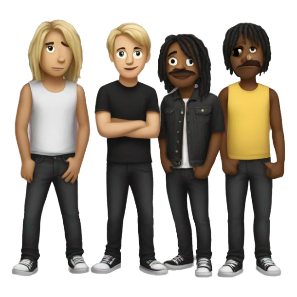 4 members in a band sticker