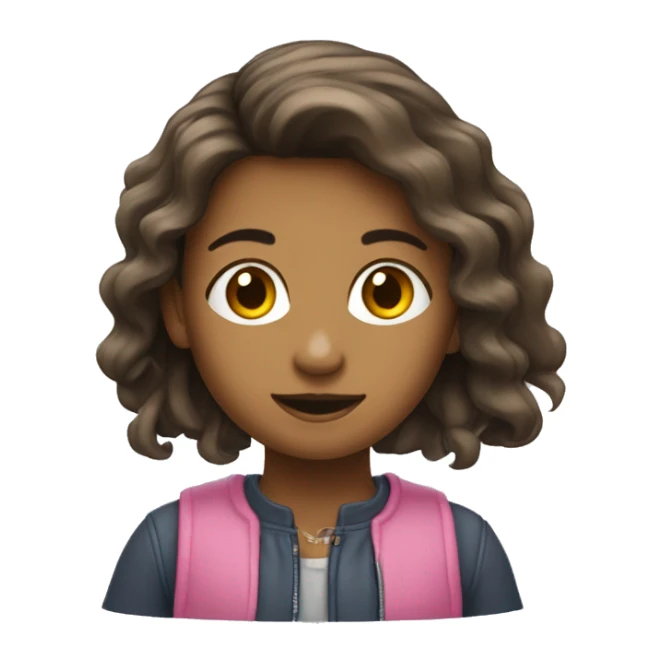 une fille qui tient un sèche cheveux sticker