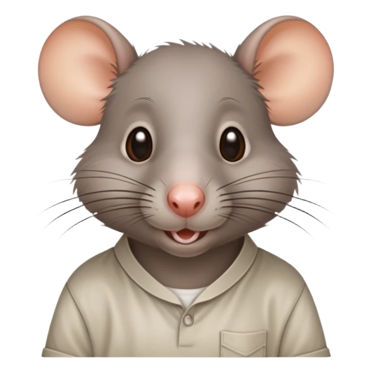 Rat wearing a shirt that says HORRAT sticker