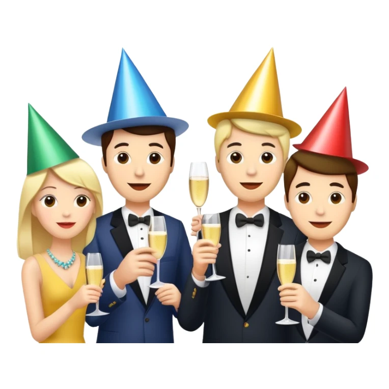 A big party with all our friends sticker