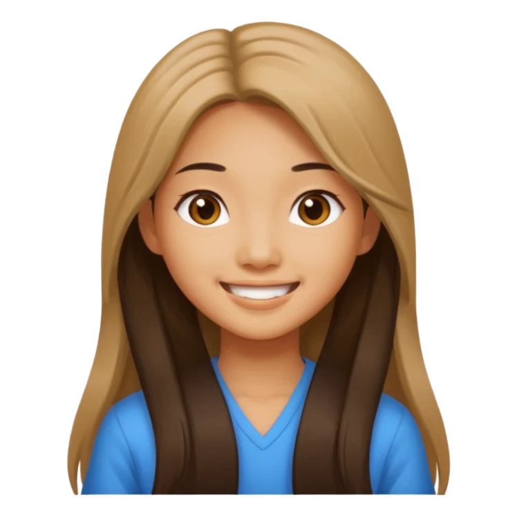 Rich Instagram baddieAsian girl with long hair sticker