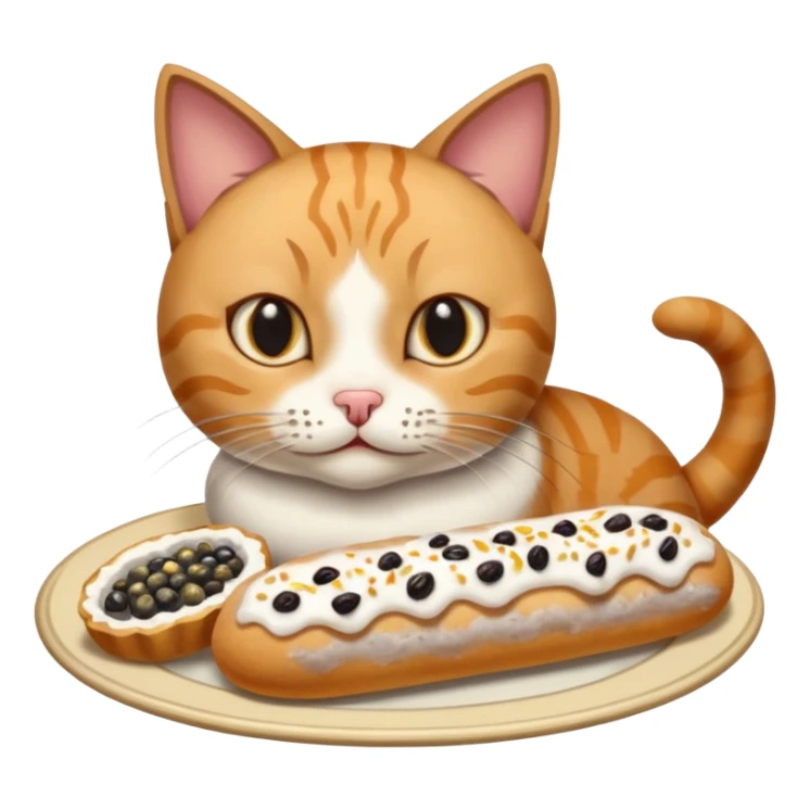  Katze mit hering und dresdener stollen sticker