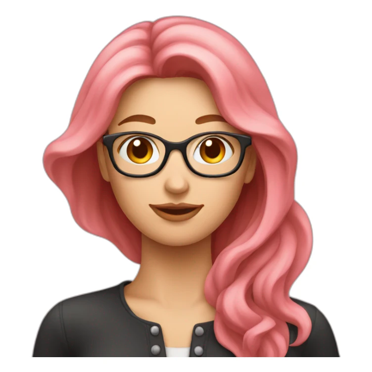 photographe femme rose en profil sticker