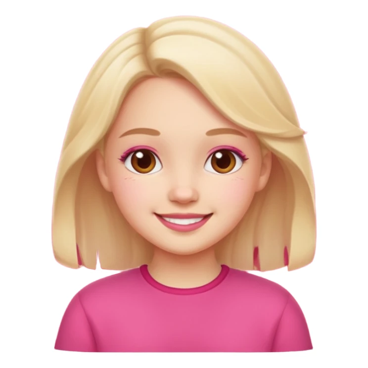 Lil tint girl pink and red sticker