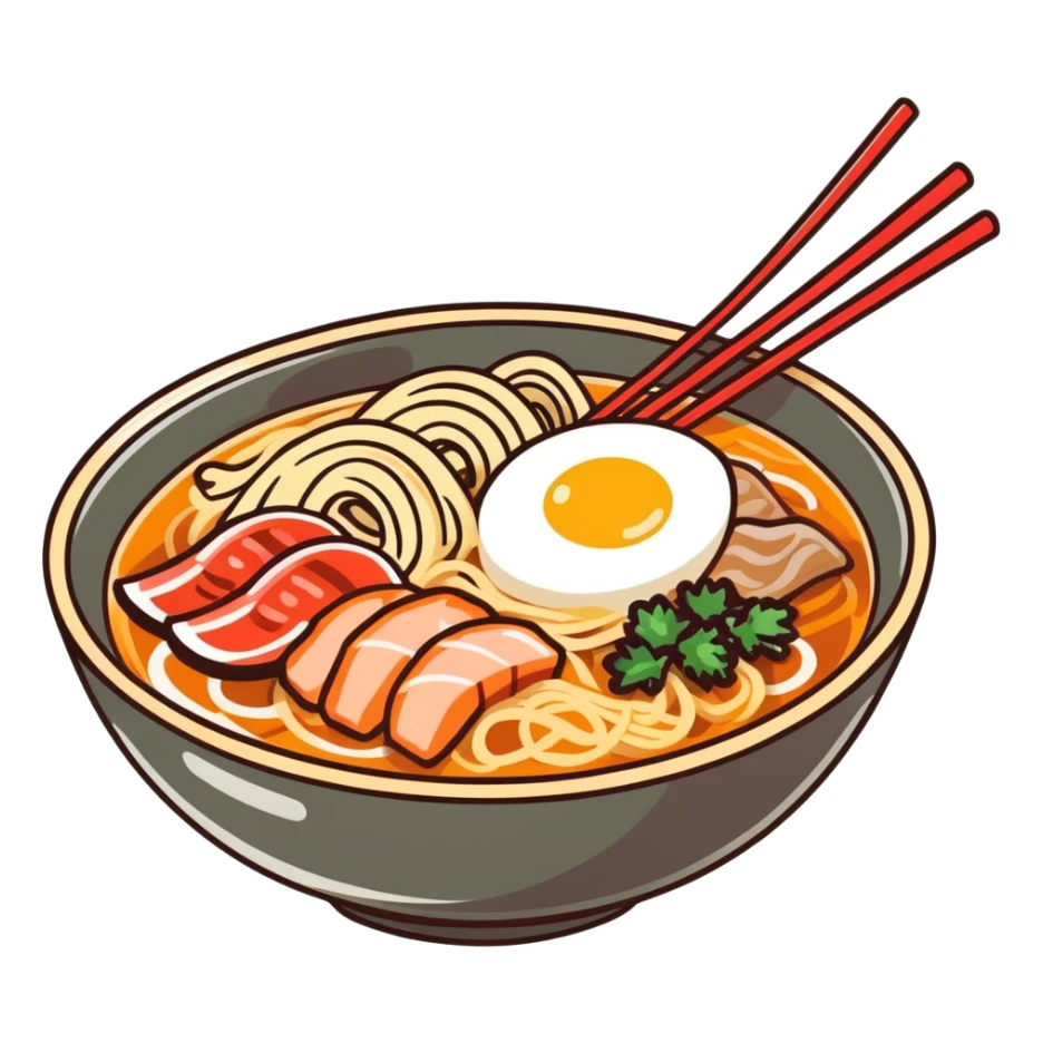 Mouth watering ramen sticker