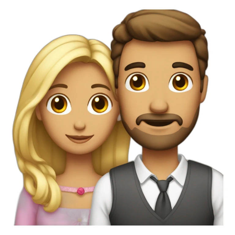 pareja hombre y mujer enamorados sticker