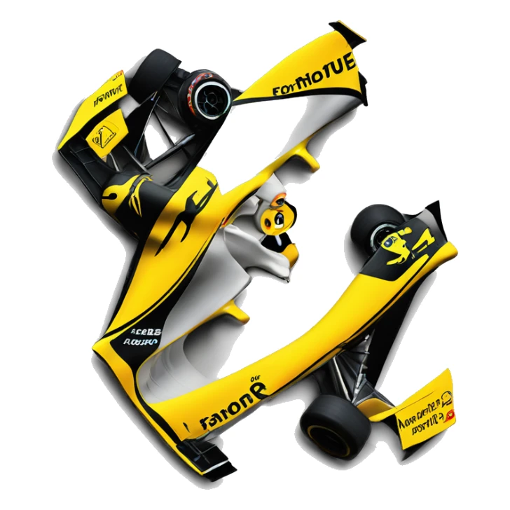Formula 1 car Mercedes realistic iPhone style by number 44 black sticker