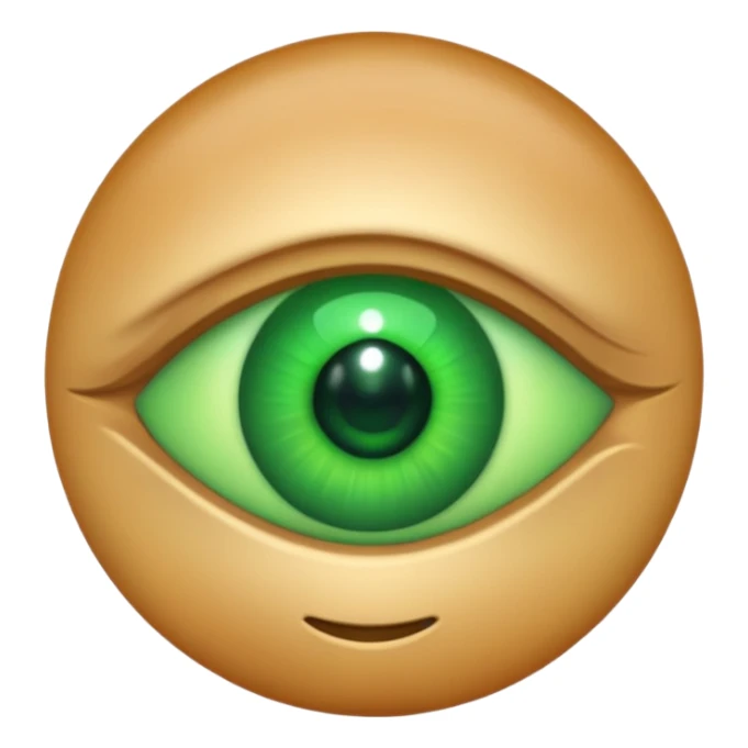 Quiero que hagas un emoji del ojo de fuerza regida sticker