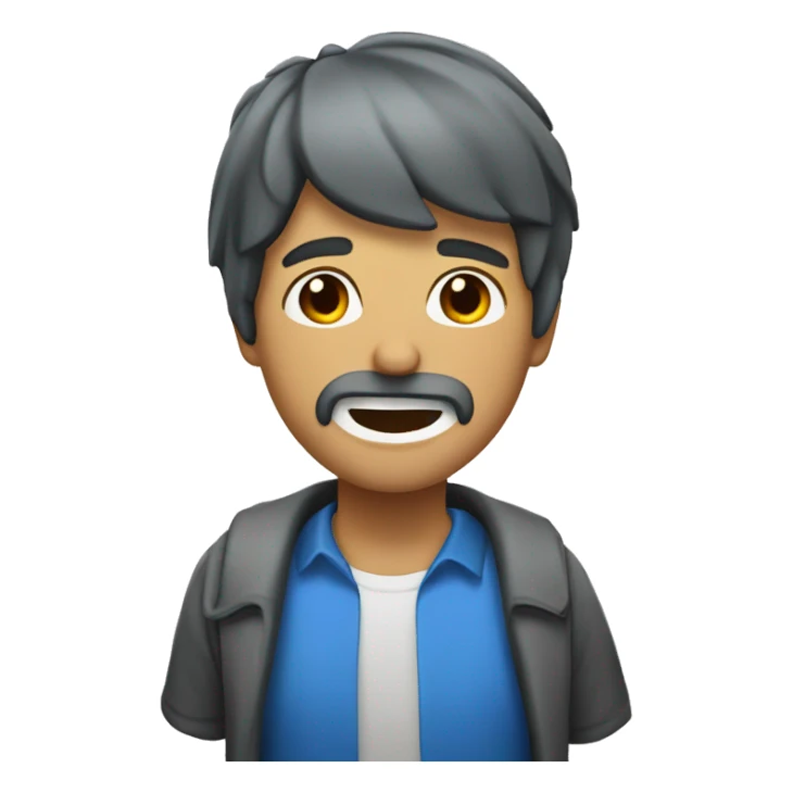 Una persona con mucha mandíbula haciendo Mewing sticker