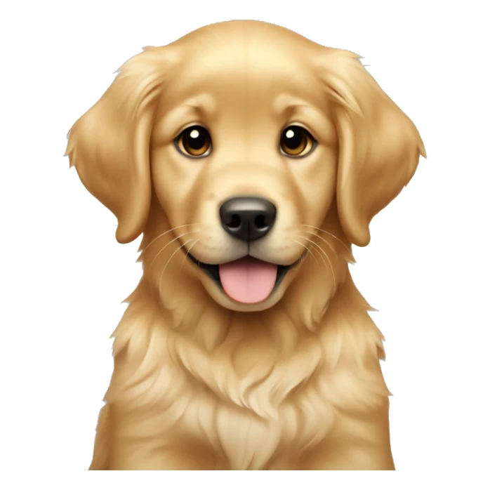 Golden retriever puppy sticker