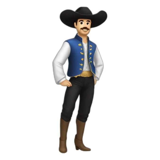 Torero con zapatos de tacón sticker