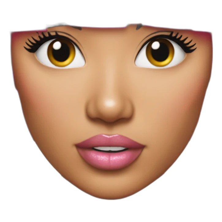  Nicki minaj pink hair frange sticker
