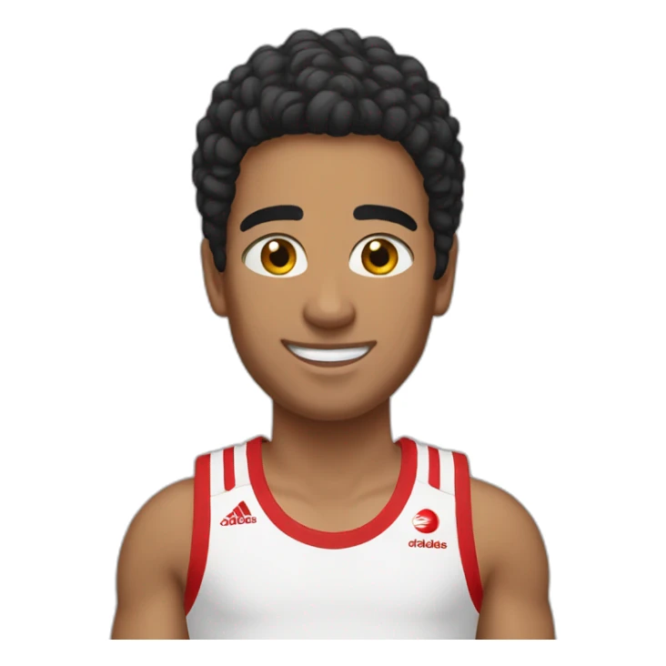 Tunisian in adidas tank top sticker