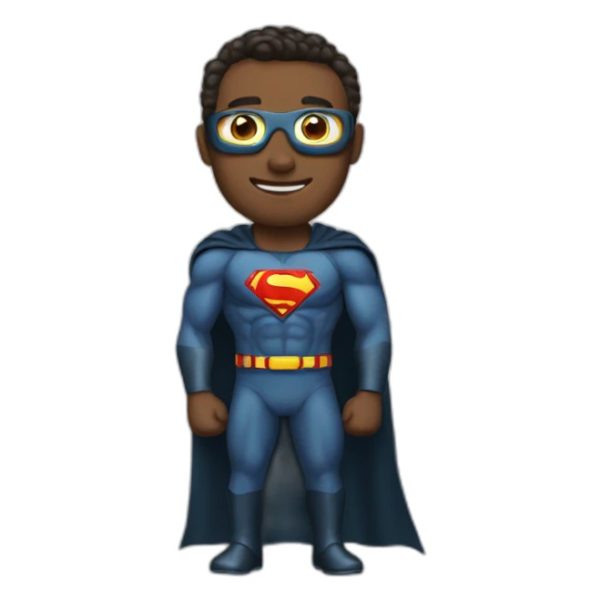 business man as superhero 1 sticker