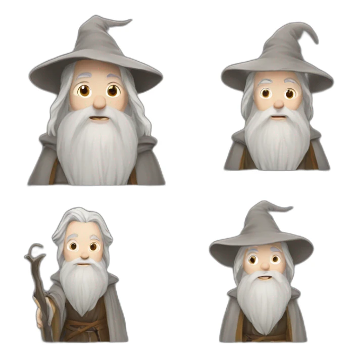 Gandalf en chat sticker