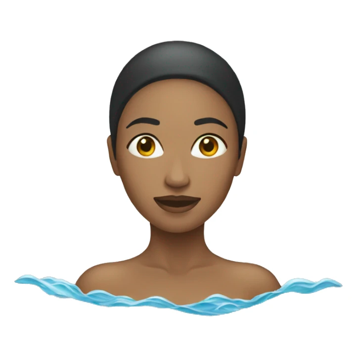 woman swimming sticker