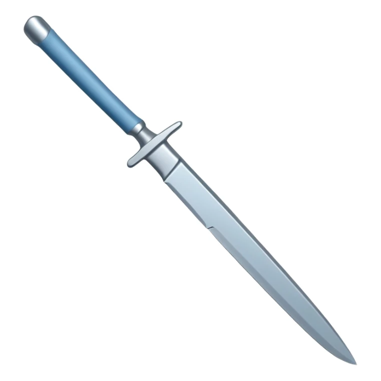 A blue-greyish metallic scalpel knife sticker