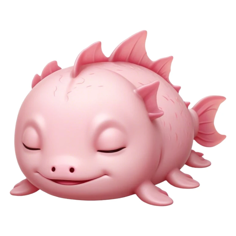 Meme-Worthy Cute Sleeping Axolotl Portrait Emoji, Head resting peacefully with a contented smile, showcasing a slender, graceful body with smooth, pale pink skin and gently drooping feathery gills, eyes shut in a serene nap, Simplified yet hilariously adorable features, highly detailed, glowing with a soft, drowsy light, high shine, relaxed and utterly lovable, stylized with an air of playful laziness, bright and heartwarming, soft glowing outline, capturing the essence of a comically sleepy aquatic friend, so meme-worthy it feels like it could instantly become the next viral sensation of adorable slumber! sticker