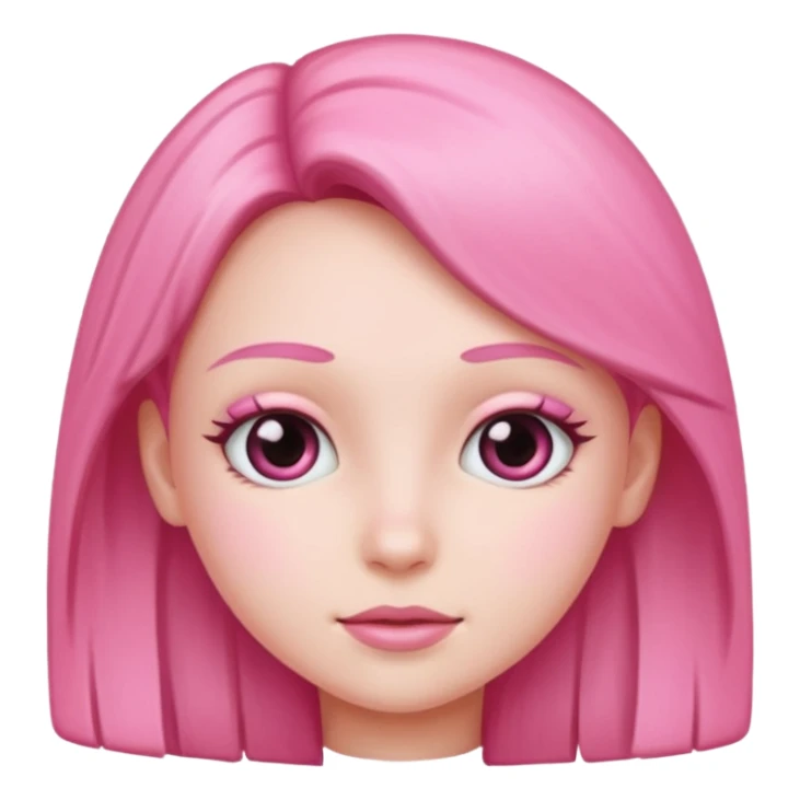 full pink girl sticker