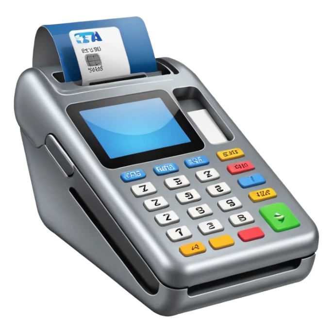 Máquina de passar cartão de crédito point 2025 sticker